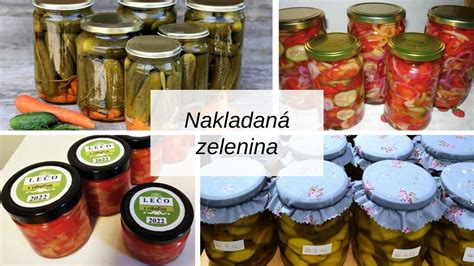 Rôzne nálevy na zaváranú zeleninu