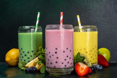 Bubble tea s tapiokovými perlami