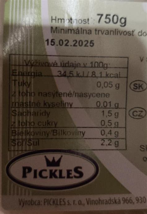 Infografika: Nutričné hodnoty uhorky