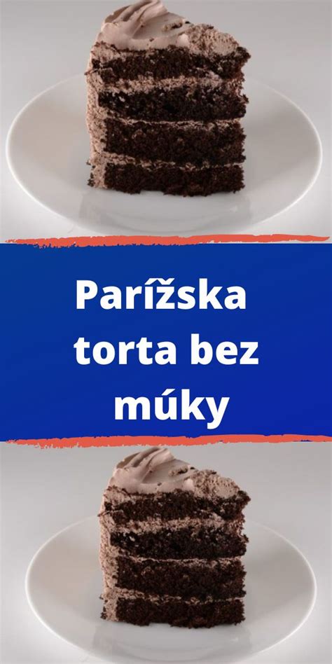 Parížska čokoládová torta bez múky
