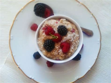 Ovsenné vločky s ovocím