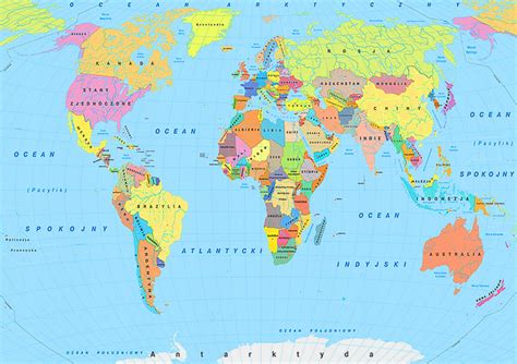 Mapa sveta na torte