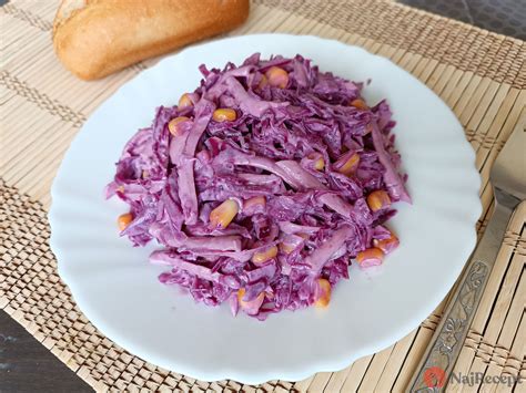 Recept na šalát z červenej kapusty
