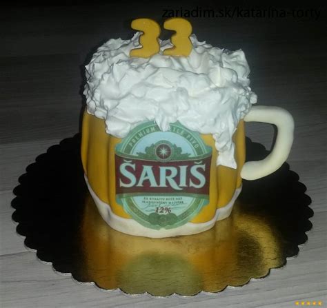 Plienková torta v tvare piva