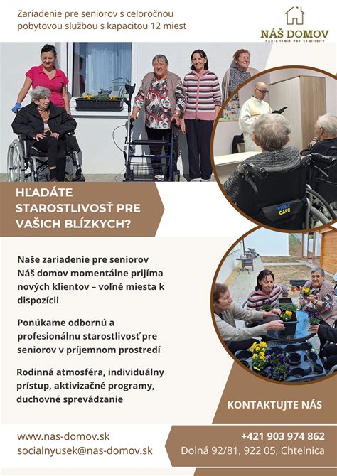Stravovanie seniorov v príjemnom prostredí