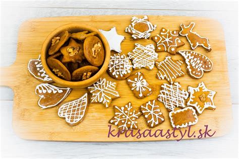 Lesklé medovníky potreté vajíčkom