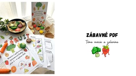 Detské kartičky s ovocím a zeleninou
