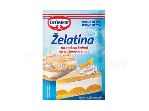 Prášková želatína a jej použitie