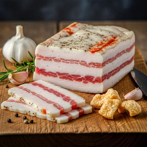 Surová bravčová slanina na oškvarky