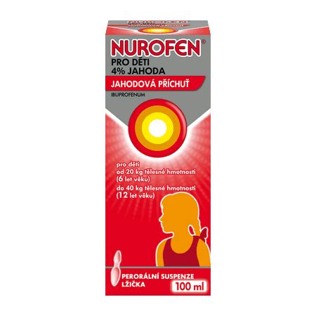 Nurofen sirup a čapíky