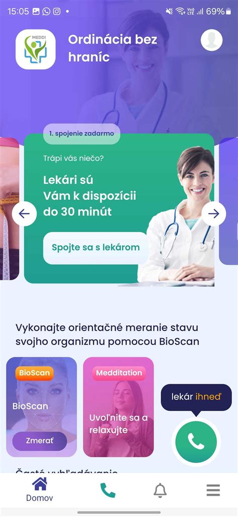 Rozhranie aplikácie na sledovanie kalórií
