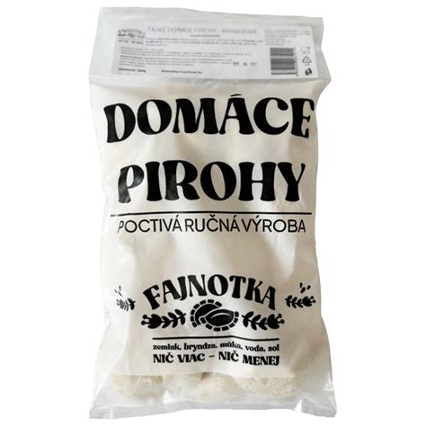 Logo a sortiment Fajnotka - domáce pirohy