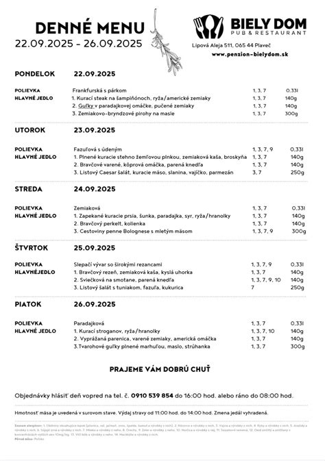 Fotografia rozmanitého denného menu