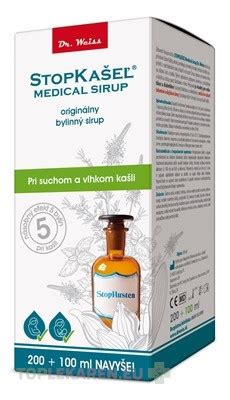 Infografika: 5 bylinných extraktov v sirupe STOPKAŠEĽ