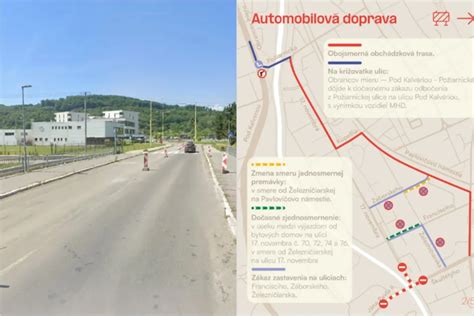 Mapa dopravných uzlov v Senici