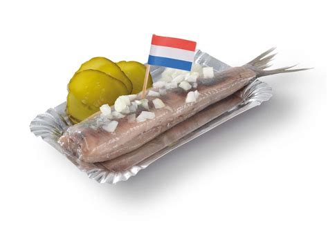 Hollandse Nieuwe v žemli s cibuľkou