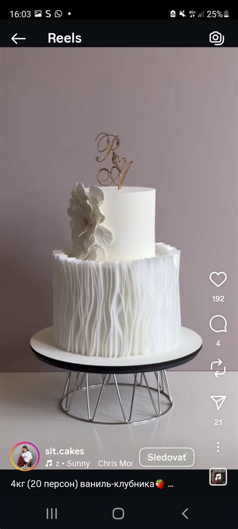 DIY postup na dvojposchodovú svadobnú tortu