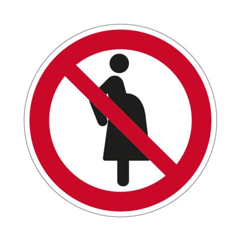 Symbol zákazu pre tehotné ženy a deti