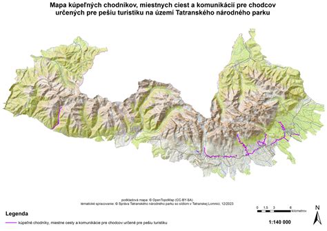 Mapa Tatranského regiónu s vyznačenými gastronomickými oblasťami