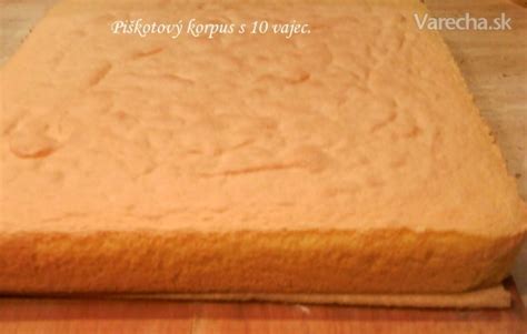 Recept na piškótový korpus