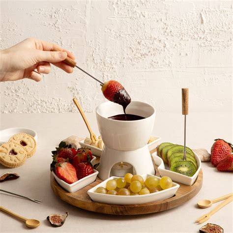 Súprava na čokoládové fondue s ovocím