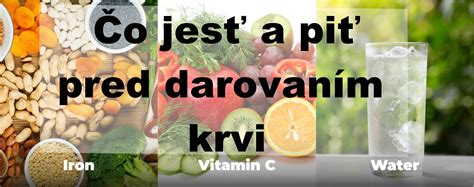Odporúčané potraviny pred darovaním krvi