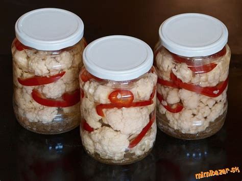 Ingrediencie na zaváraný karfiol