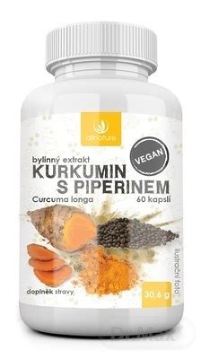 Graf znázorňujúci zvýšenú absorpciu kurkumínu s piperínom a tukom