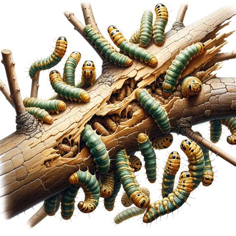 Ilustrácia bežných škodcov kelu