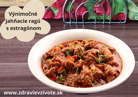 Servírované jahňacie ragú s bylinkami
