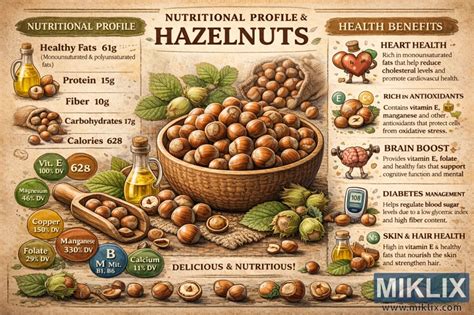 Infografika o nutričných hodnotách vlašských a lieskových orechov