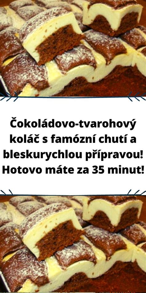 Čokoládovo-tvarohový koláč s mramorovým efektom