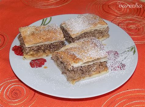 Jablkový koláč s lístkovým cestom