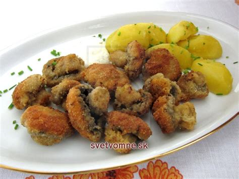 Hotové vyprážané šampiňóny