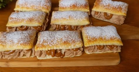 Rôzne druhy koláčov z lístkového cesta s Nutellou