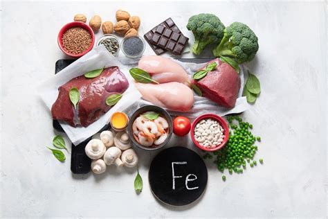 Obsah železa v potravinách