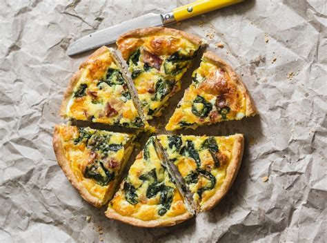 Slaný špenátový koláč alebo quiche
