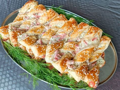 zbierka slaných jedál z lístkového cesta