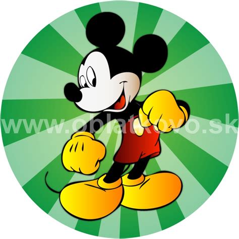 Jedlé obrázky s Mickey Mouse na tortu