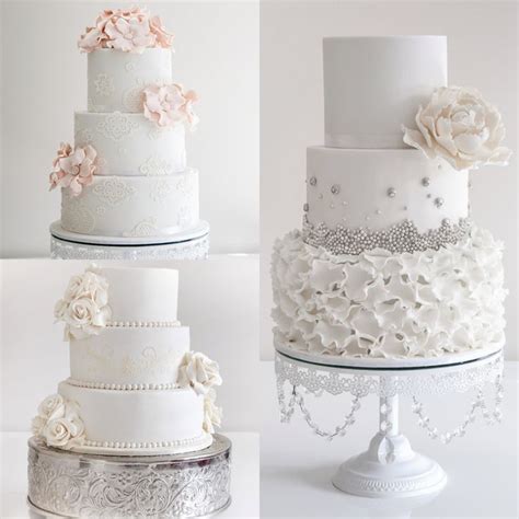 Rôzne štýly siluet na svadobných tortách