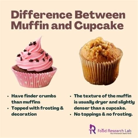 Muffin vs. cupcake infografika