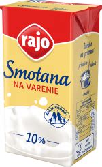 Rôzne druhy smotany: smotana na varenie, kyslá smotana, smotana na šľahanie