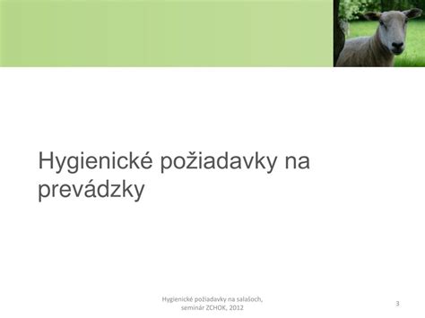 Hygienické požiadavky pri výrobe potravín
