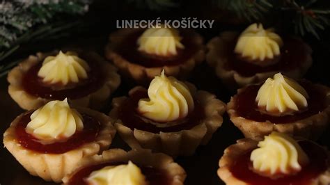 Linecké košíčky s ovocnou náplňou