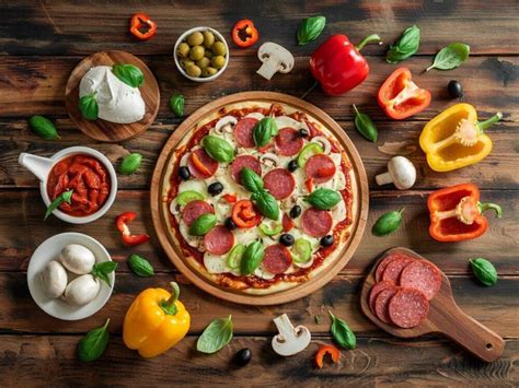 Ilustrácia procesu pečenia pizze na kameni
