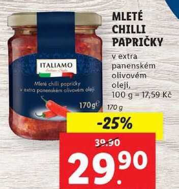 Chilli papričky v oleji