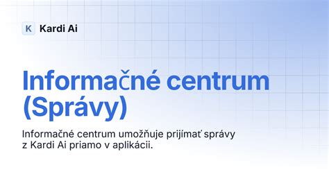 Zákaznícka podpora a informačné centrum
