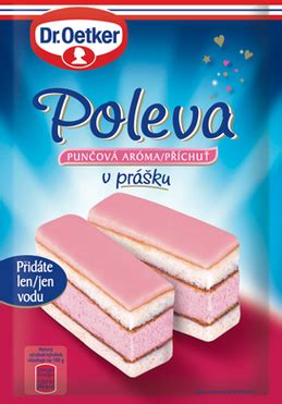 Hladká ružová punčová poleva
