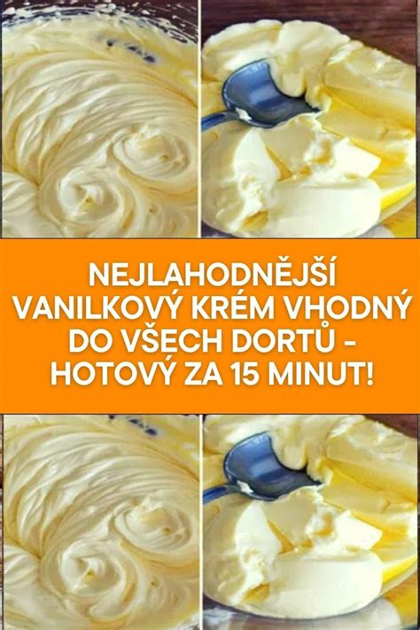 Vanilkový krém na tortu