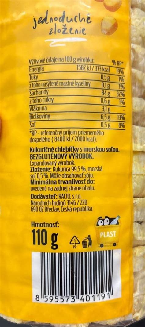 Kukuričné zrná a ich nutričné hodnoty